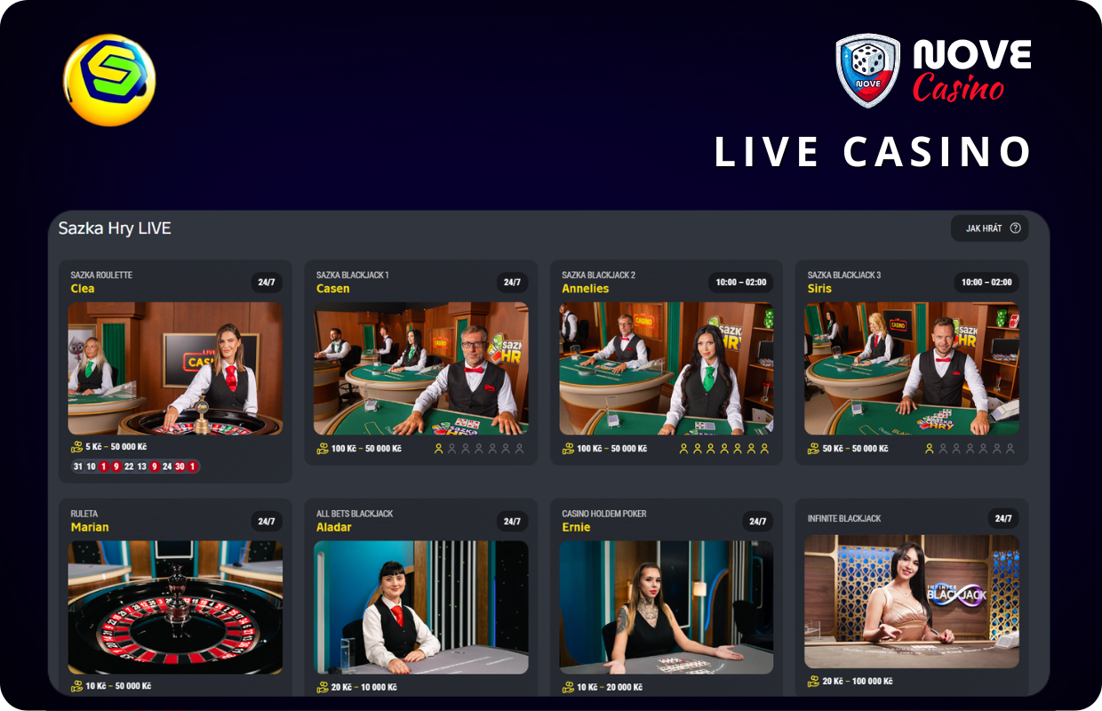Live casino Sazka