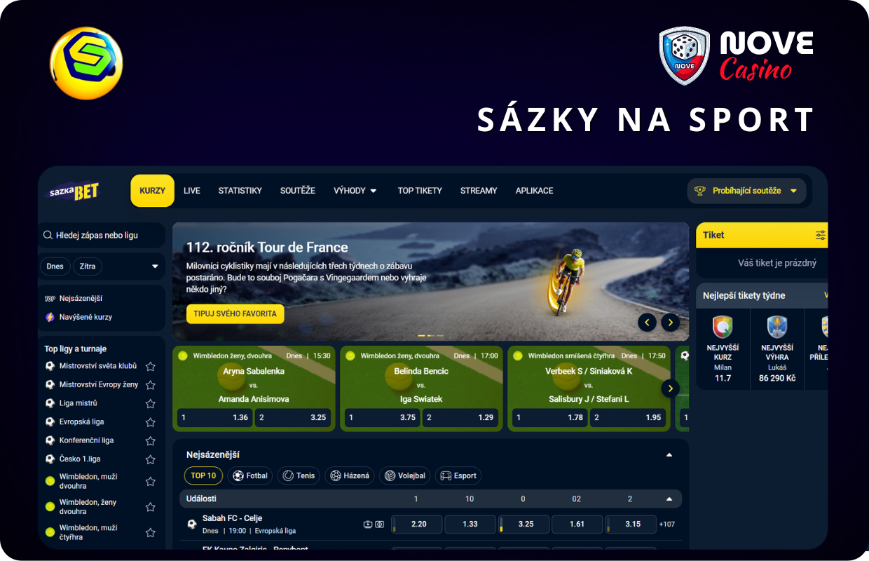 Sázky na sport Sazka 