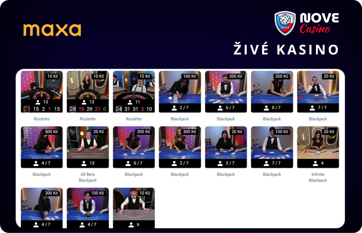 Živé kasino Maxa