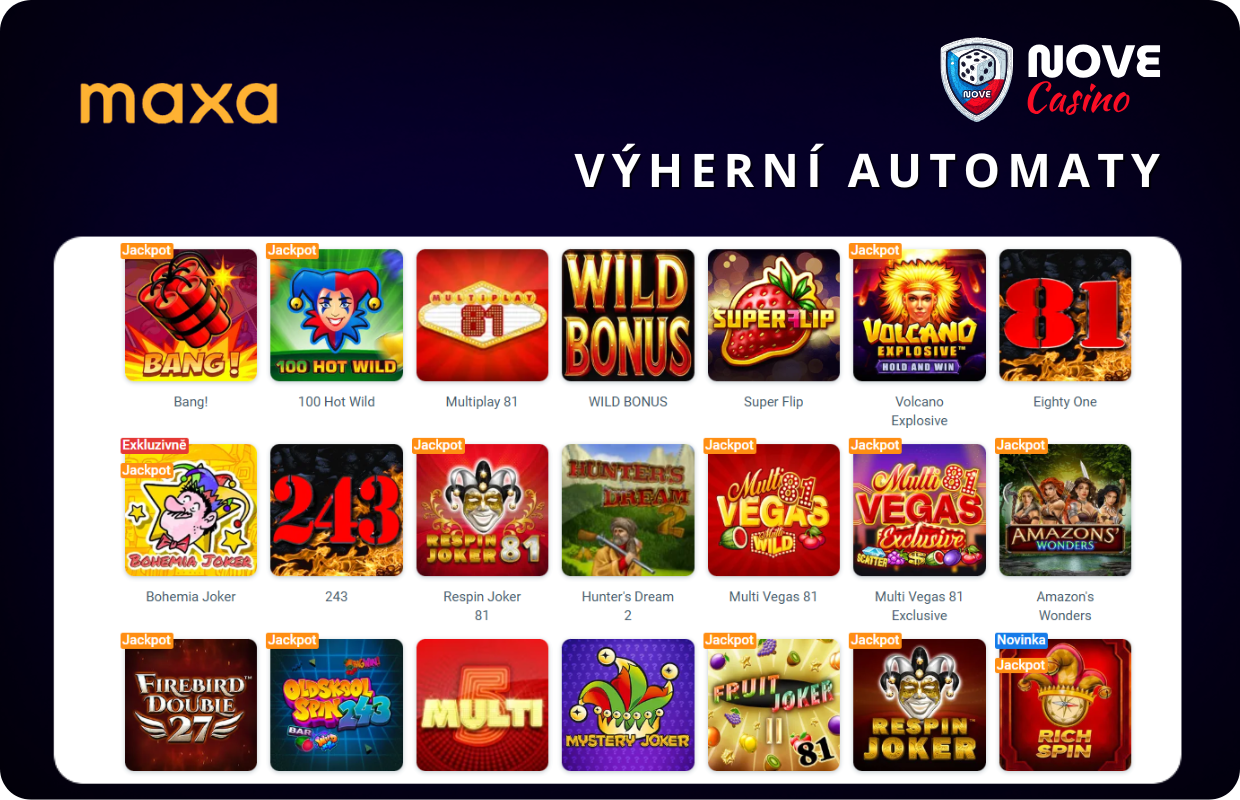 Výherní automaty Maxa